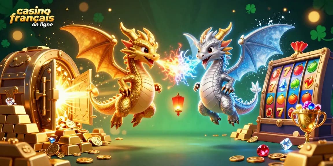 Accédez à des expériences captivantes de casino francais en ligne avec des dragons et des trésors scintillants.