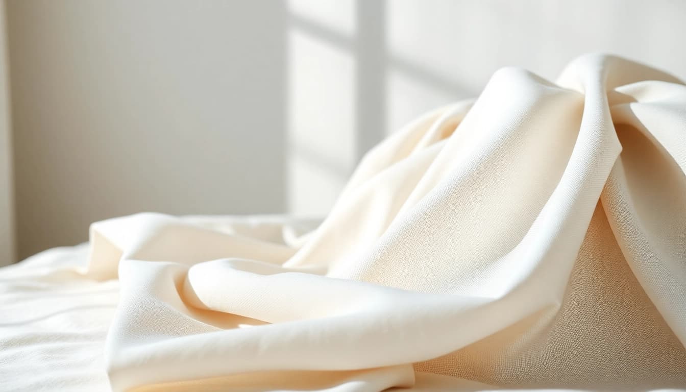 Understanding wat is percale katoen: Close-up of smooth and breathable percale cotton fabric.