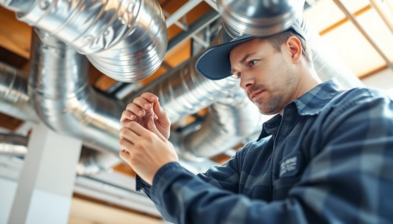 Inspecting HVAC duct leakage in residential areas for better energy efficiency