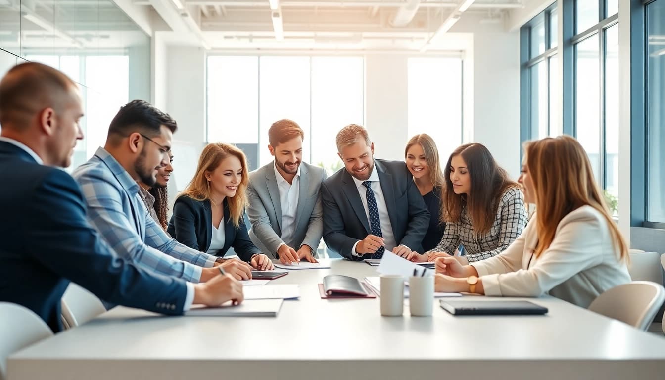 Enhance your understanding at theredandwhitemagz.com with a diverse team engaging in innovative strategy development.