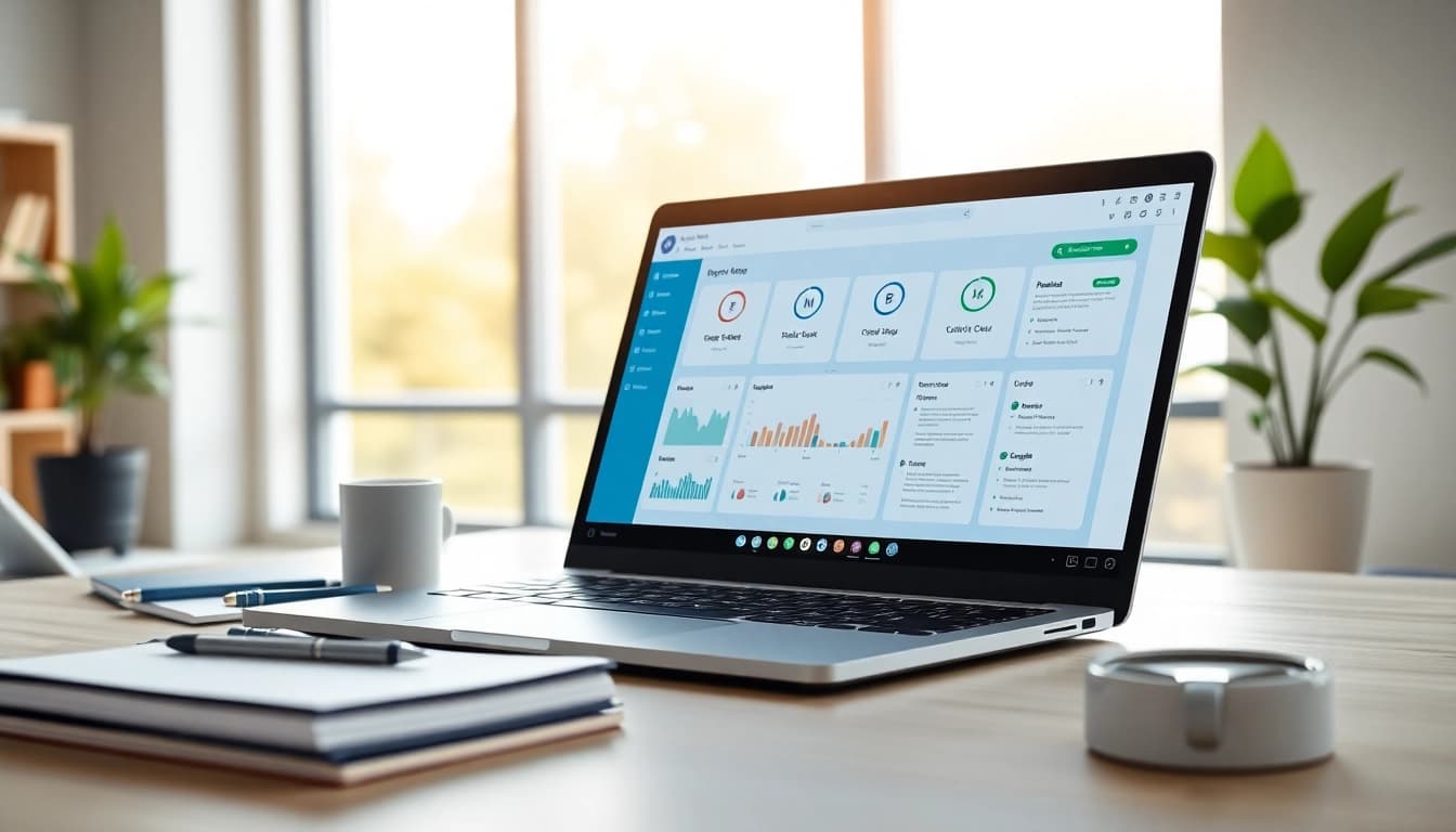 Utilize AI proposal writing software for federal contracts in a professional office setting.
