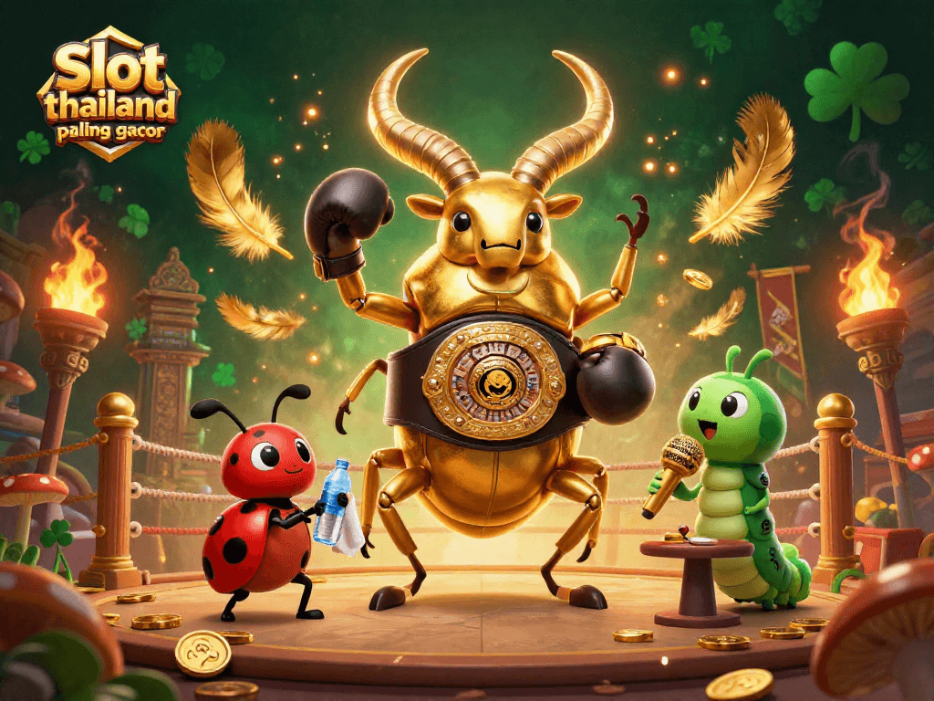 Experience the excitement of slot thailand paling gacor in this vibrant 3D casino illustration.