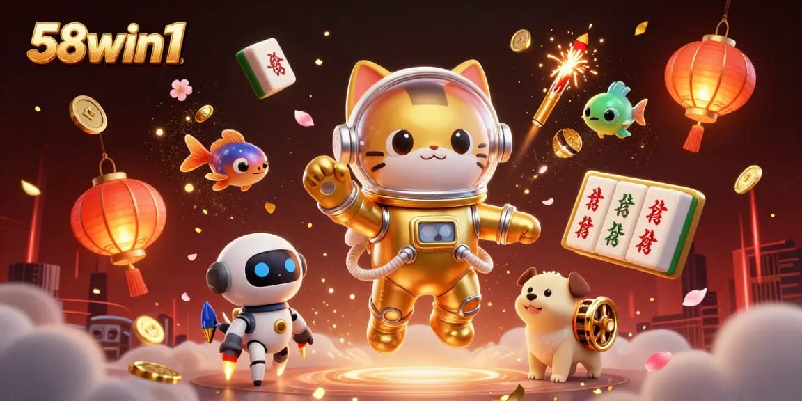 Experience the excitement of 58win1 with vibrant visuals and dynamic casino gameplay elements.