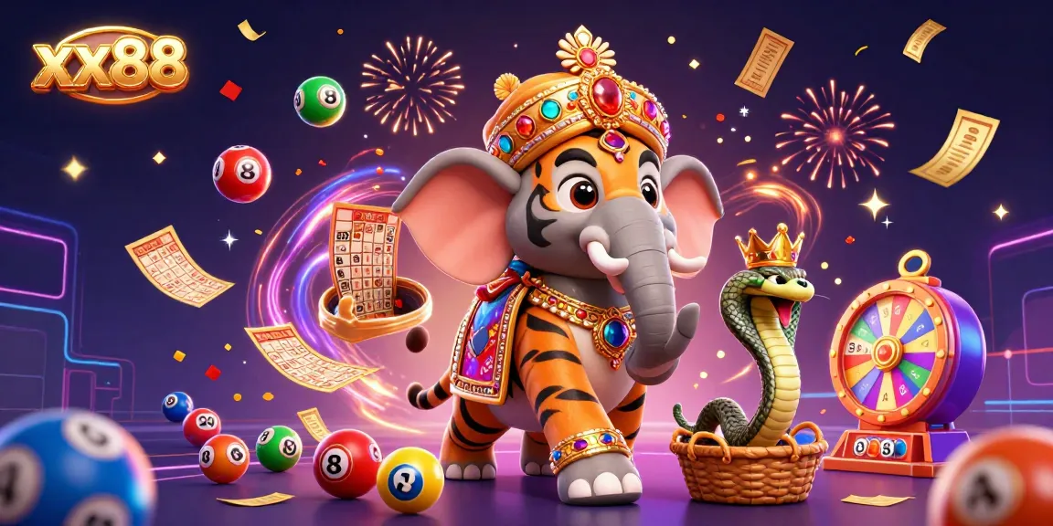 Immerse in the vibrant world of xx88, showcasing a majestic maharaja and gaming elements in 3D art.