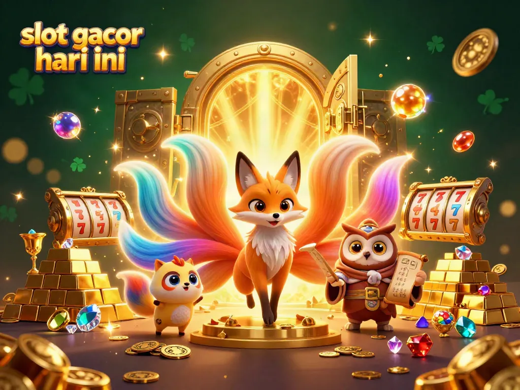 Experience the thrill of slot gacor hari ini with vibrant characters and dynamic casino elements.