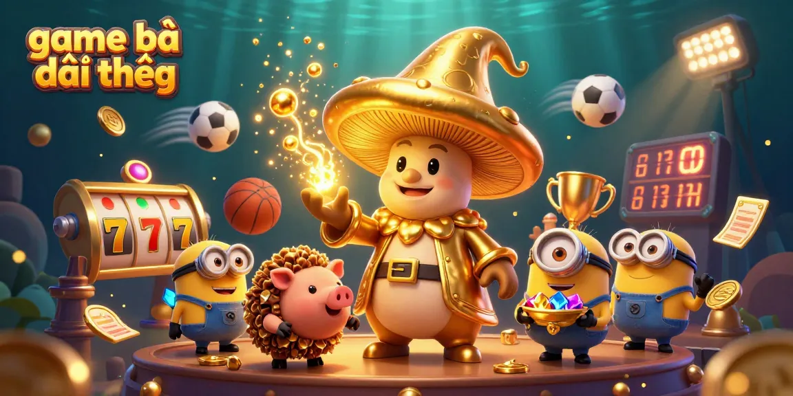 Experience the thrill of game bài đổi thưởng in this vibrant 3D casino scene filled with treasures and magic.