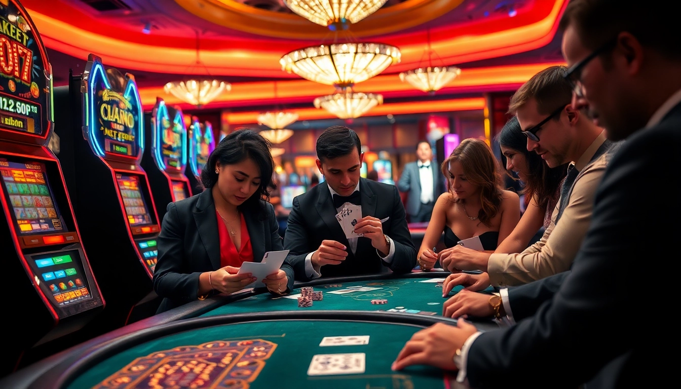 Mainkan Slot Depo 5000 dengan pemain kasino terampil di lingkungan mewah