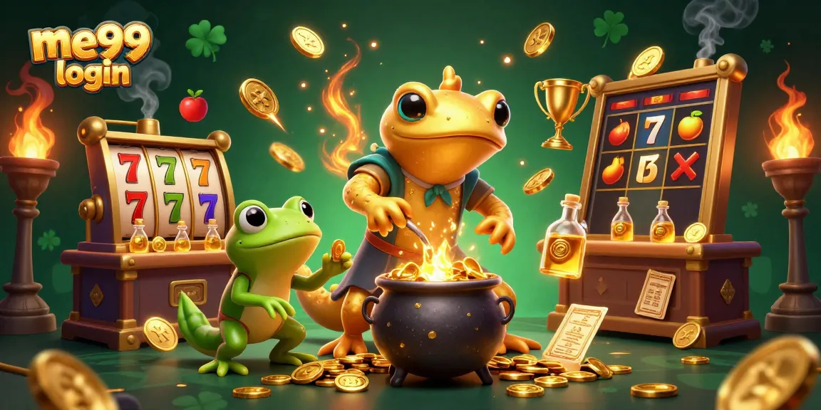 Engage with the thrilling me99 login experience among golden coins and dynamic slot symbols.