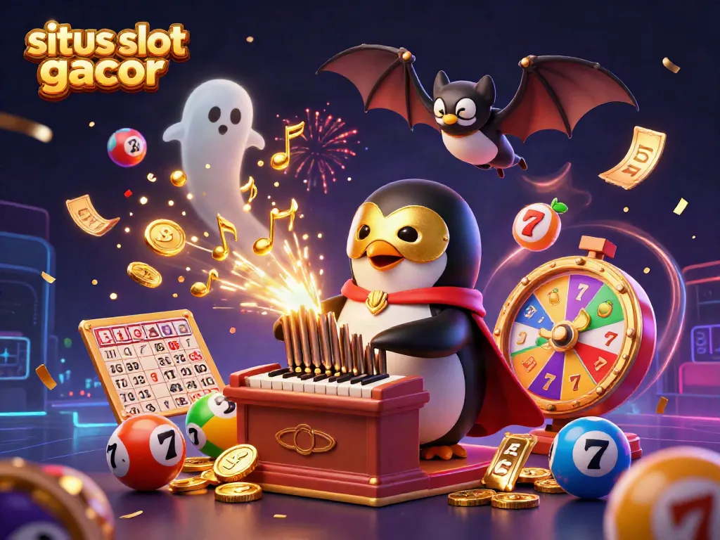 Angka berwarna dan slot simbol mengisi gambar situs slot gacor yang menarik perhatian.
