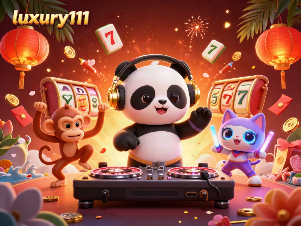 Experience the excitement of luxury111 with vibrant casino characters and stunning 3D visuals.