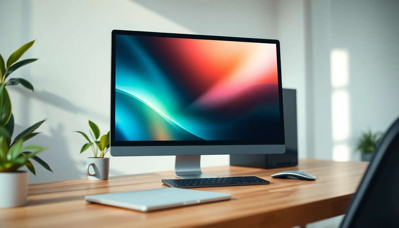 Προβάλλετε το refurbished pc σε σύγχρονο χώρο εργασίας για τεχνολογικούς επαγγελματίες.