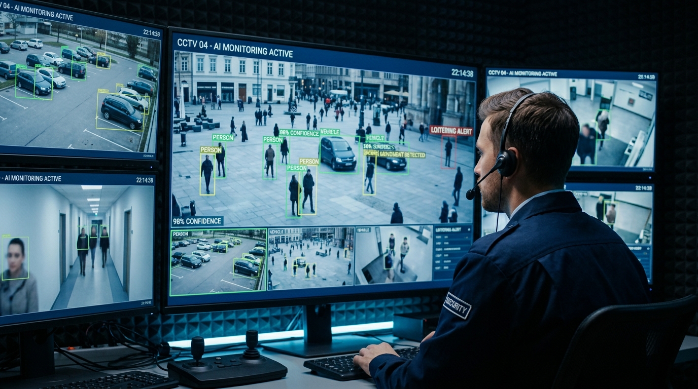 AI CCTV Monitoring Compatible with Hikvision, Dahua and Axis