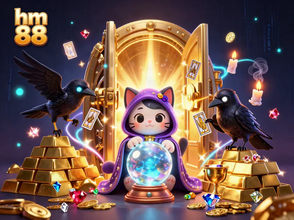 Spin the reels with hm 88 in a captivating online casino scene filled with gems and gold.