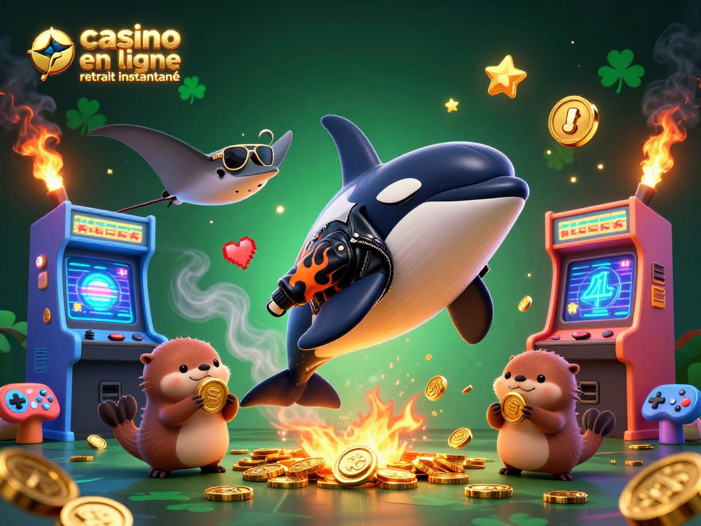 Jouez sur un casino en ligne retrait instantané avec des pirates des mers et des pièces d'or flottantes.
