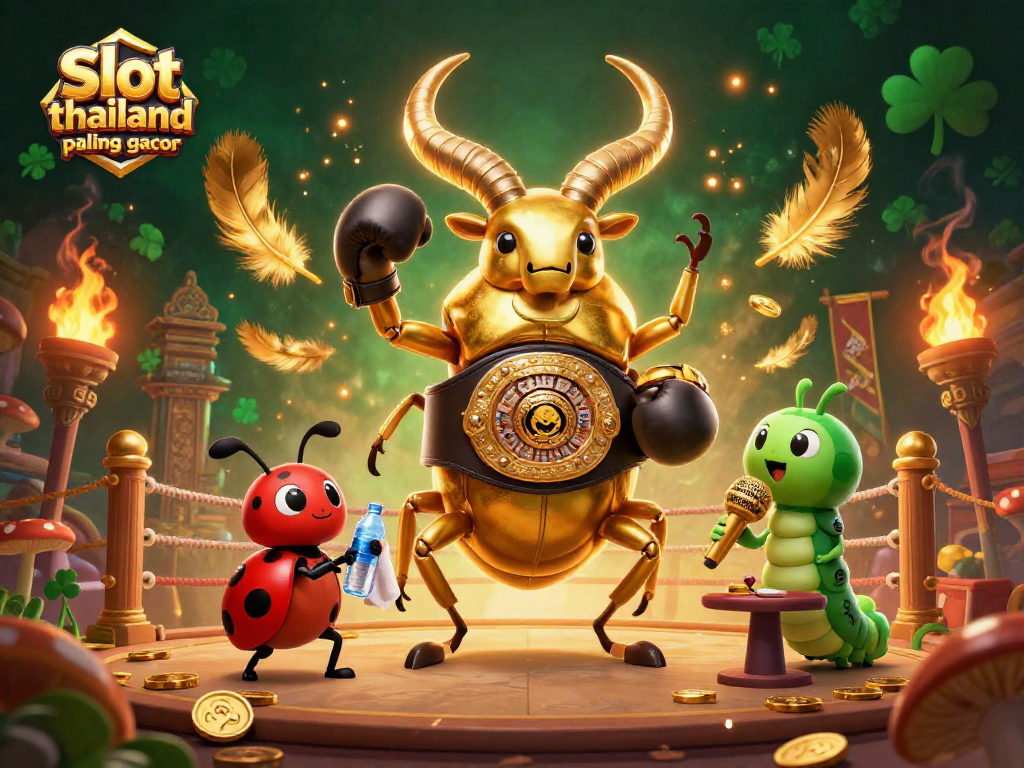 Experience the excitement of slot thailand paling gacor in this vibrant 3D casino illustration.
