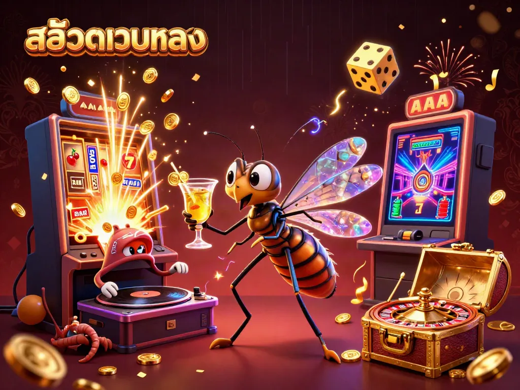 Experience the thrill of สล็อตเว็บตรง with vibrant casino characters and jackpot moments.