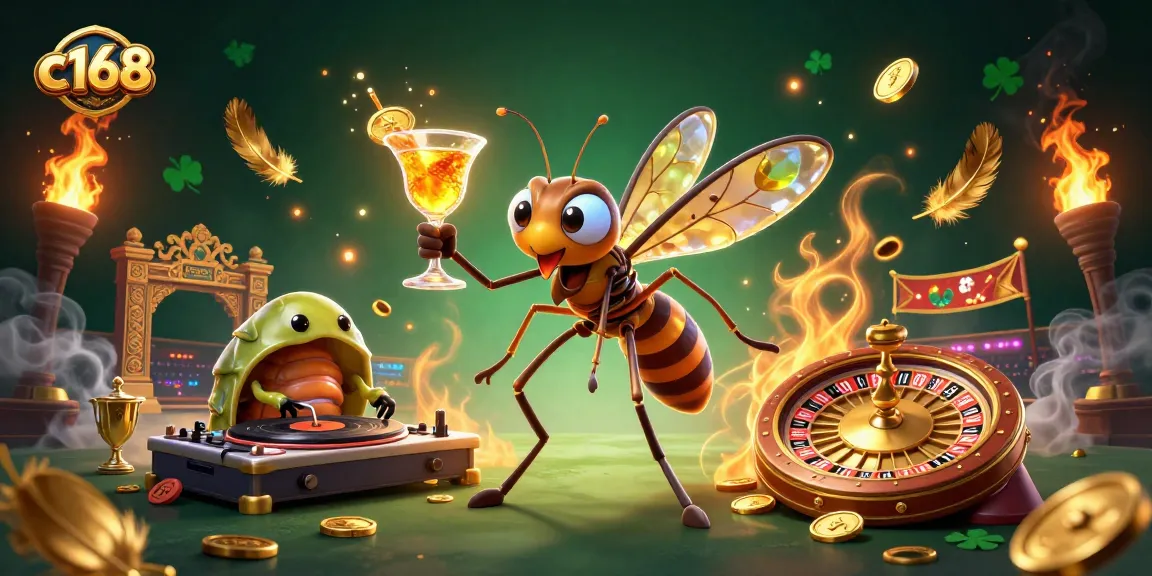 Experience thrilling sports betting with c168's vibrant casino mascot and dynamic atmosphere.