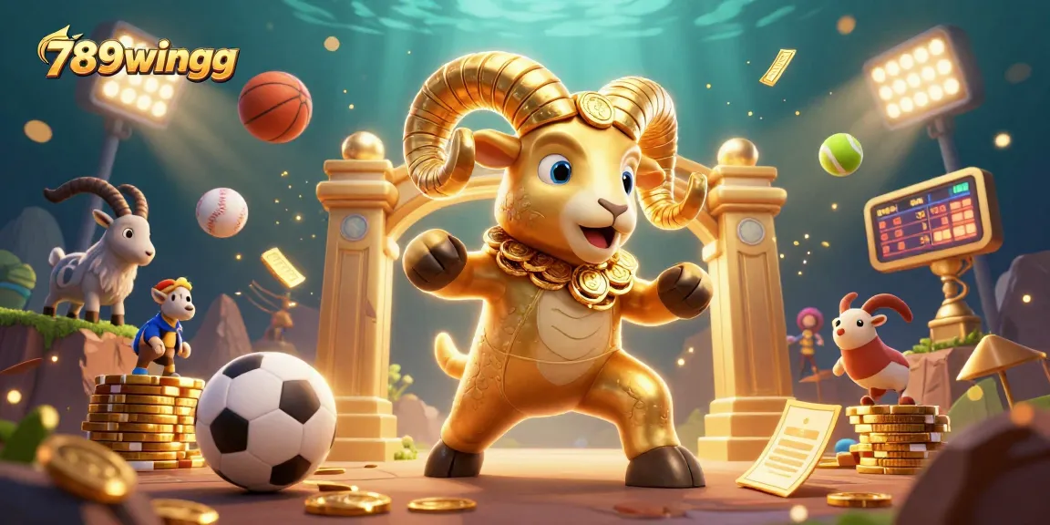 Experience thrilling games with 789wingg's vibrant 3D casino scene featuring golden rewards.