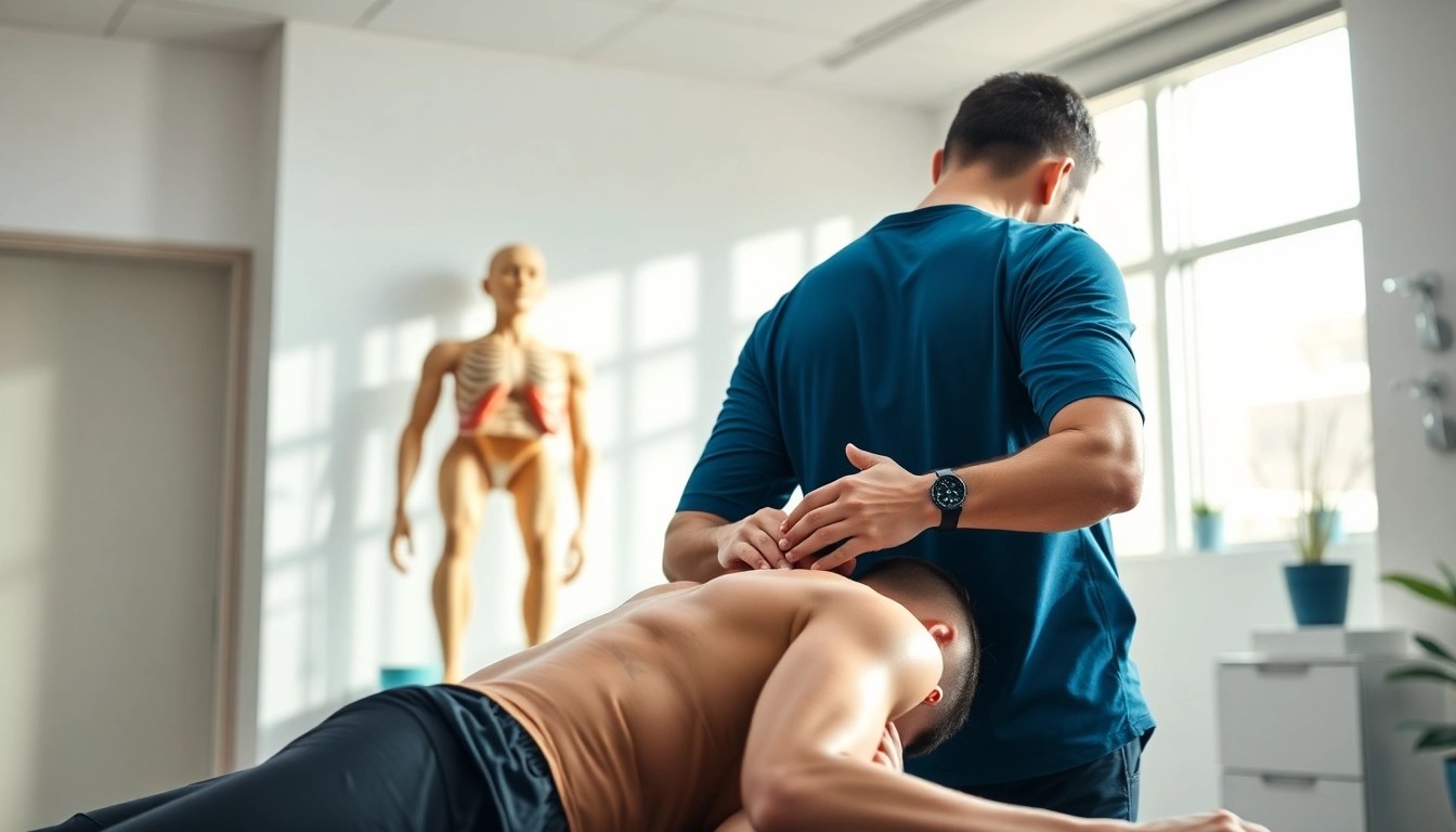 Best sports chiropractor in St. Albert AB providing treatment to an athlete in a modern clinic setting.
