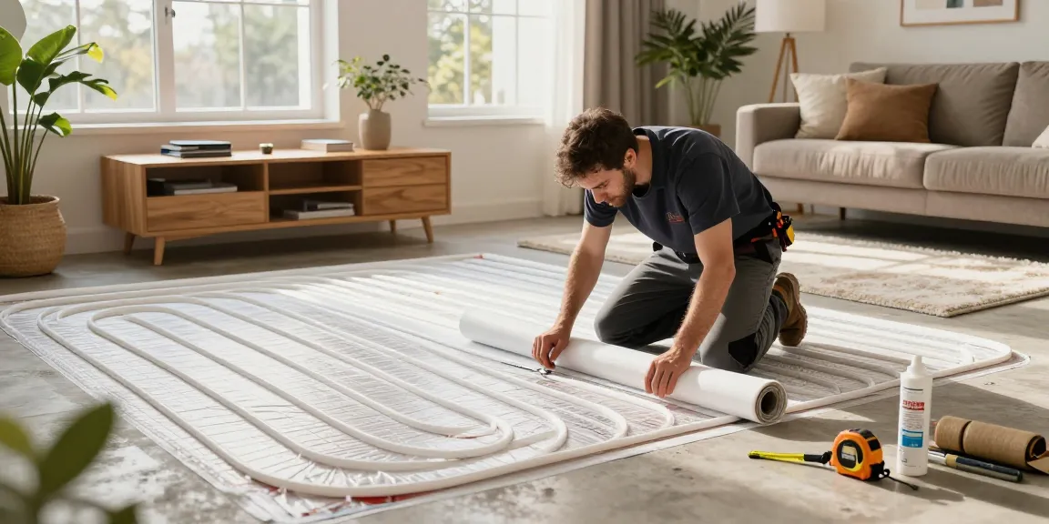 Find out more about underfloor heating installation in a cozy living room.
