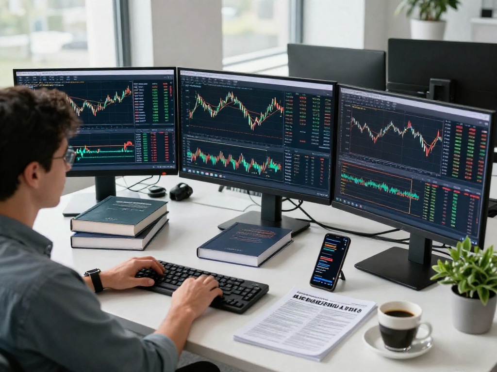 交易者在分析MetaTrader 5的市场数据和图表，展示专业的交易环境。