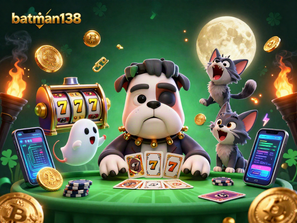 batman138 menang di kasino dengan monster bulldog Frankenstein menghitung kartu di meja
