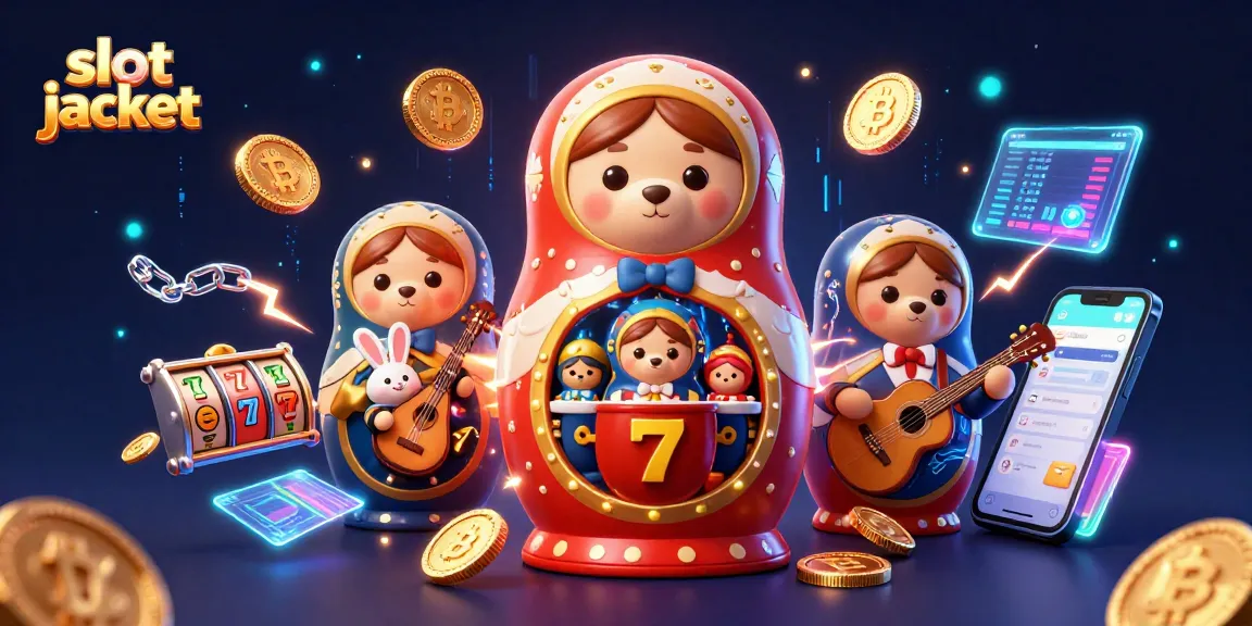 Menangkan slot jackpot dengan simbol slot, beruang Matryoshka, dan elemen kasino lainnya.