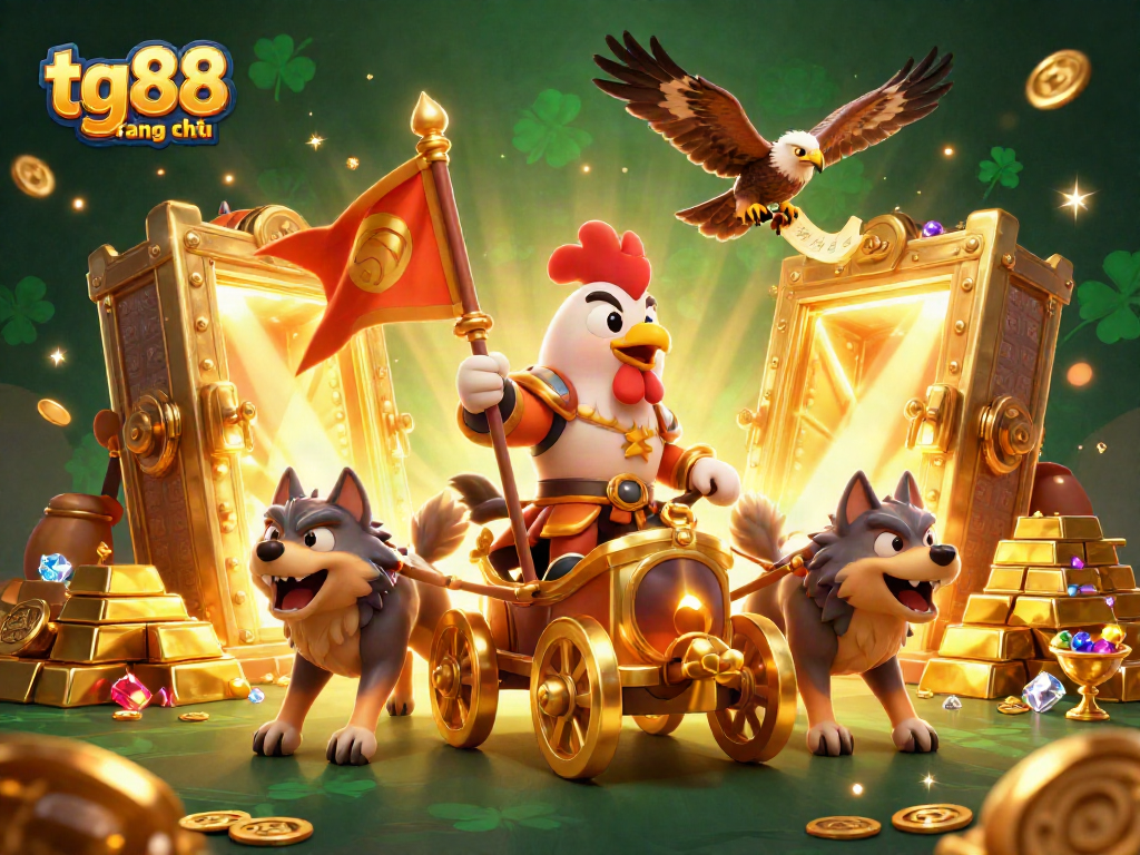 Win with tg88 trang chủ in an ultra-detailed 3D casino illustration showcasing gold and gems.