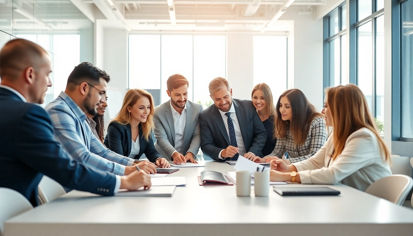 Enhance your understanding at theredandwhitemagz.com with a diverse team engaging in innovative strategy development.