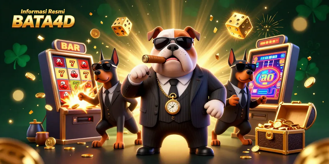 Experience the excitement of Informasi Resmi BATA4D with vibrant casino elements and characters.