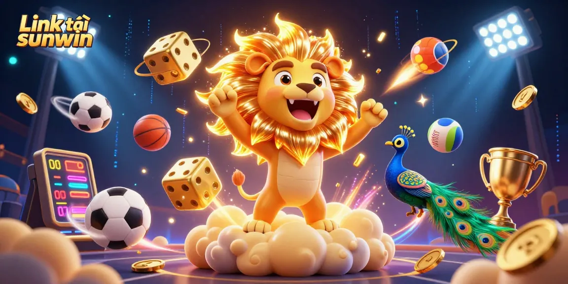Place your bets with Link tải sunwin as characters and sports elements come alive in this vibrant casino scene.