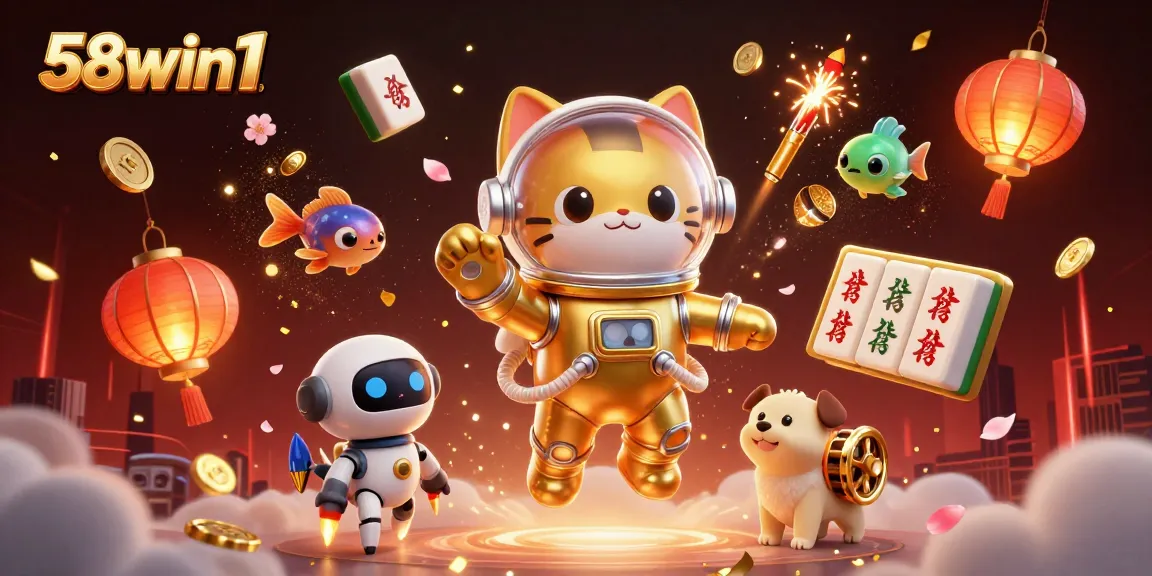 Experience the excitement of 58win1 with vibrant visuals and dynamic casino gameplay elements.