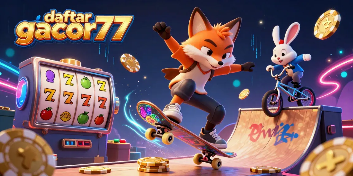 Daftar gacor77 sambil menikmati keberuntungan slot dengan karakter lucu di dunia kasino.