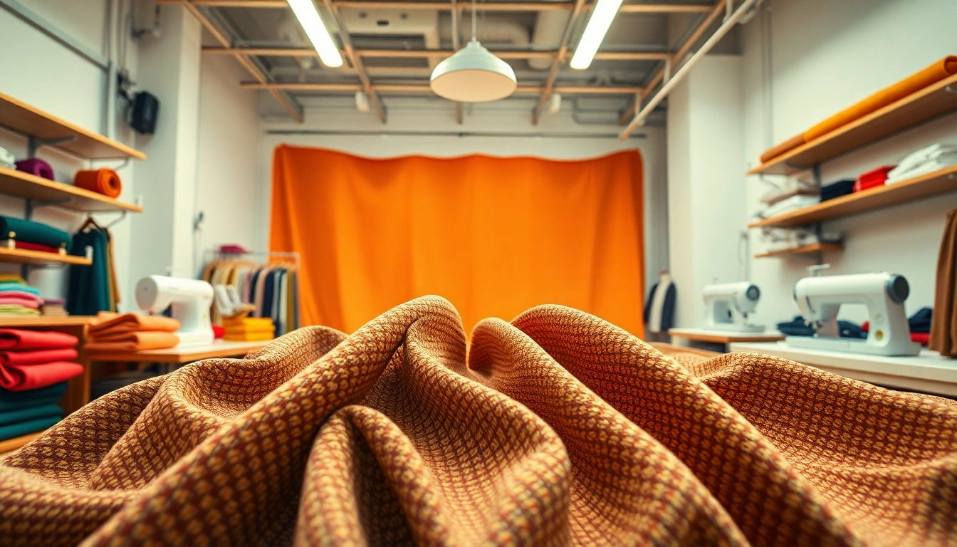 Creëren met terlenka broekenstof met diverse kleuren en texturen in een stofwinkel.