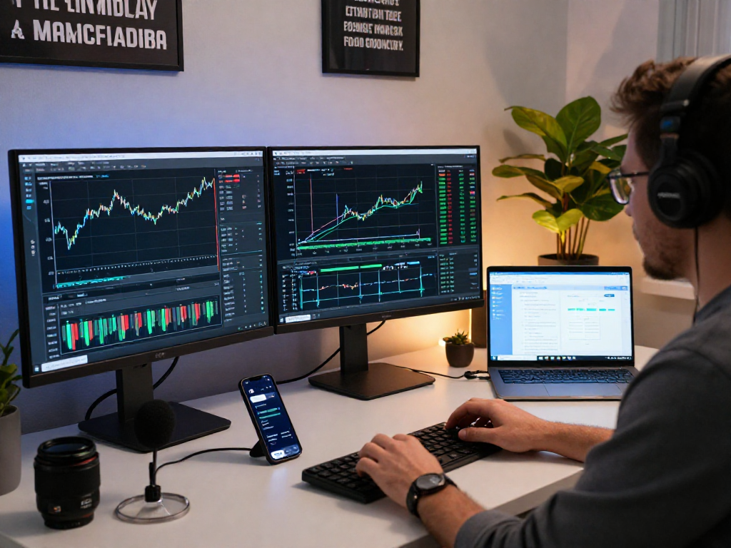 metatrader 5 官网的专业交易工作空间，展示加密货币和外汇图表分析工具