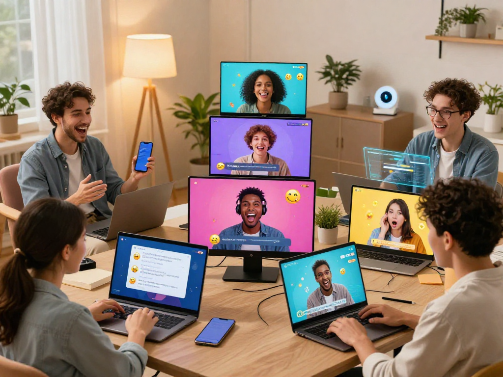 Engaging individuals enjoying ai nsfw chat in a vibrant digital environment.