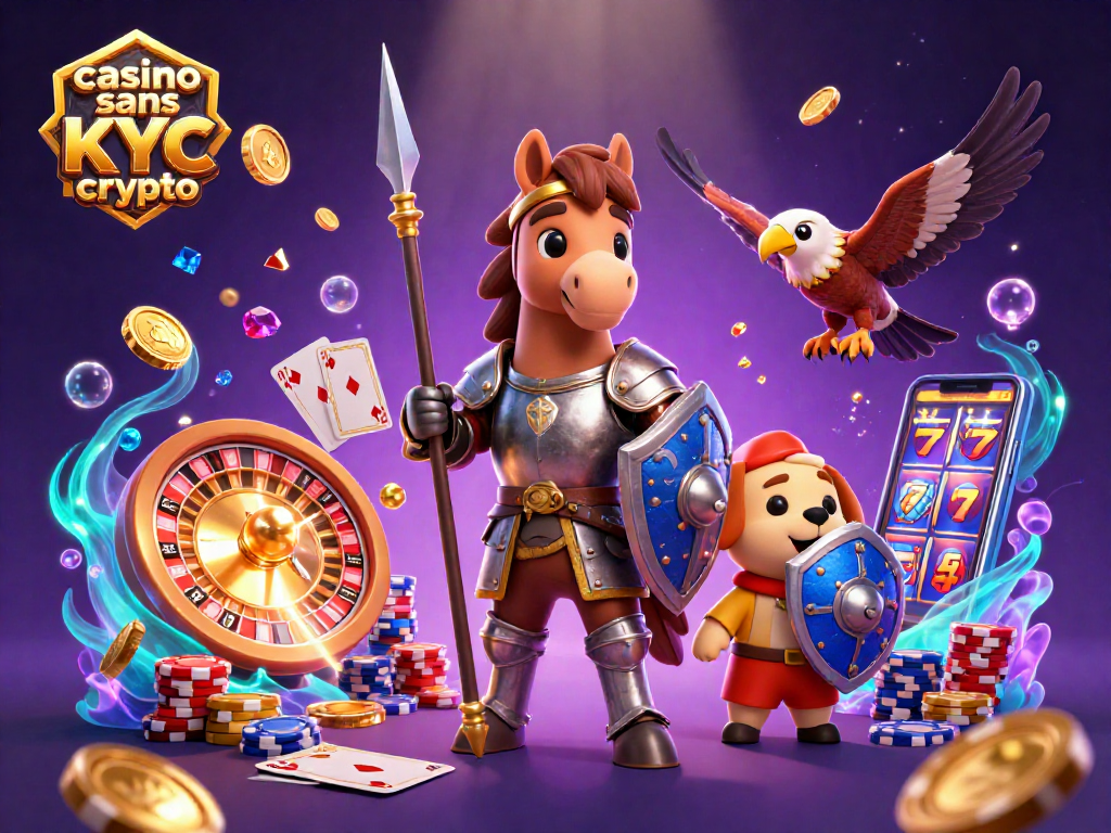 Jouer sur casino sans KYC crypto avec des personnages 3D adorables dans un monde fantastique rempli de pièces d'or.
