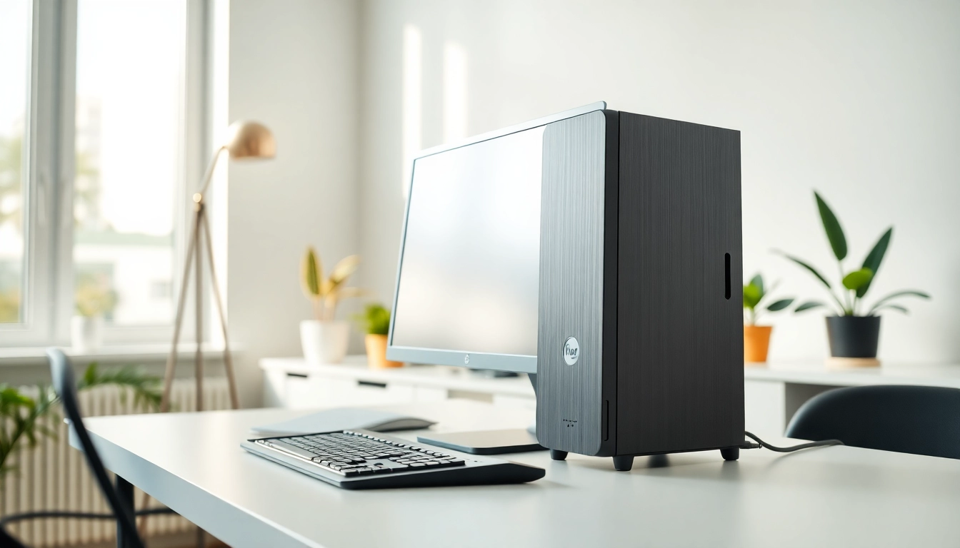 Αναβάθμιση με refurbished pc σε σύγχρονο γραφείο με μοντέρνα έπιπλα.