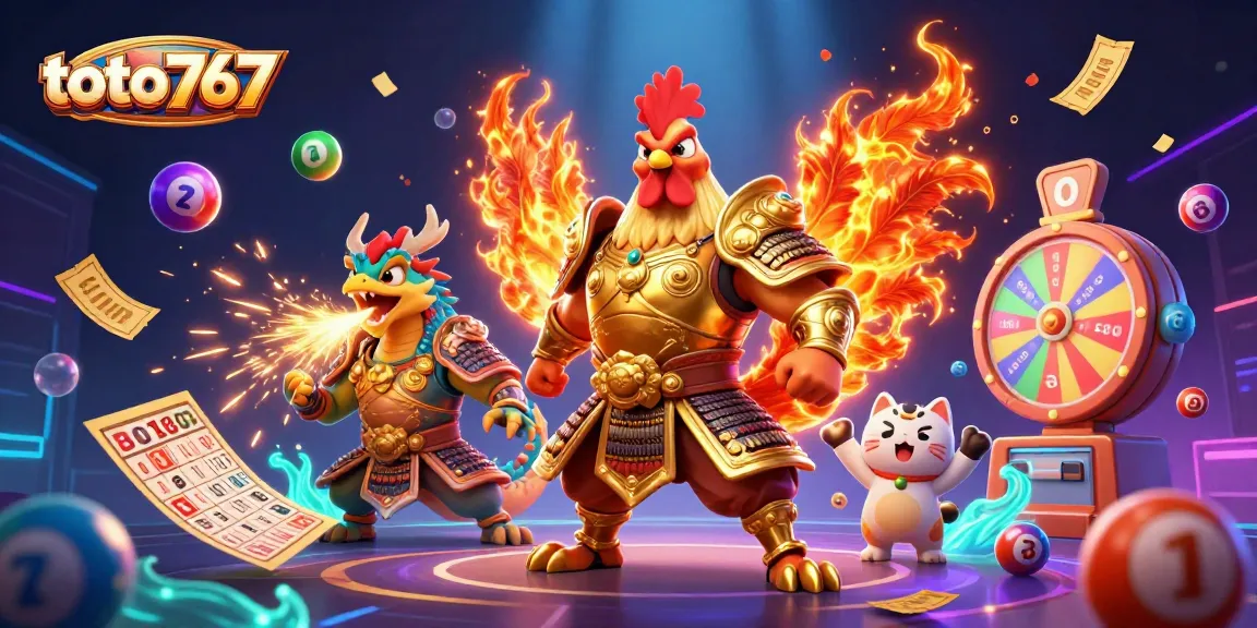 Menangkan permainan di toto767 dengan ilustrasi digital 3D menarik berisi karakter unik dan elemen perjudian.